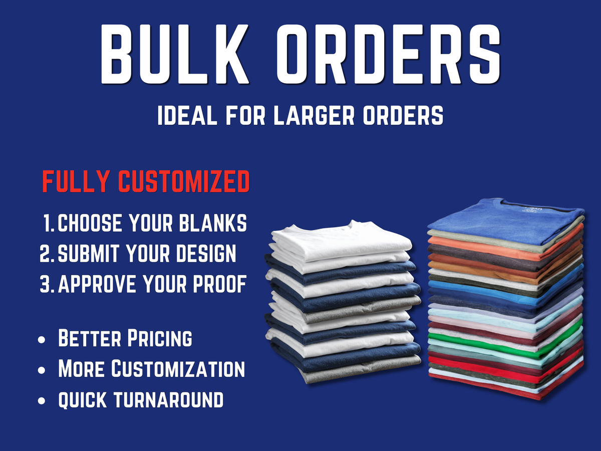 Bulk Orders Custom Printed T-Shirts Columbus Ohio Fast Shirts Ohio